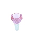14mm Crystal Hexagon Glass Bowl (Assorted Colors)