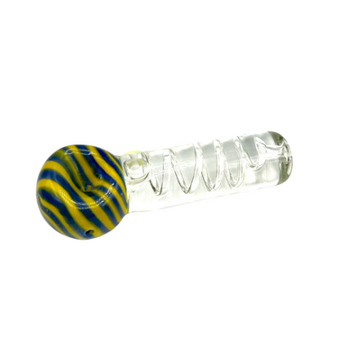4" Stripes Freezable Glycerin Hand Pipe