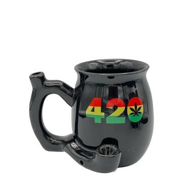 420 Rasta Colors Pipe Mug - Small