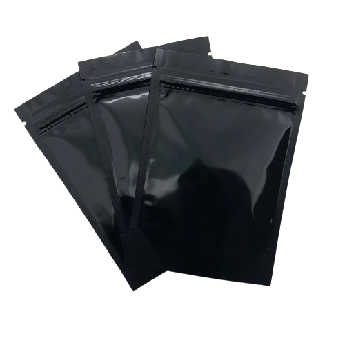 All Black 6″ x 9.25″ Mylar Bags - 50ct