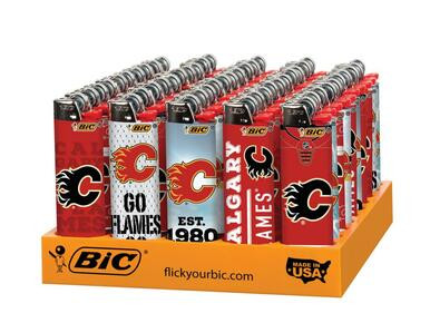 Bic Calgary Flames Series Lighters - 50ct