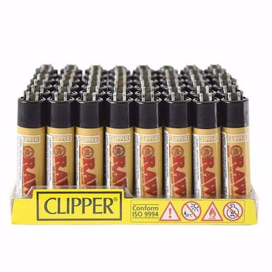 Clipper RAW Brown Series Lighters - 48ct