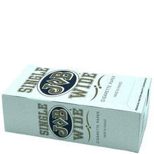 JOB White Single Wide Rolling Papers - 24ct