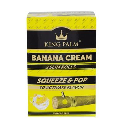 King Palm 2 Slim Rolls Banana Cream - 20ct