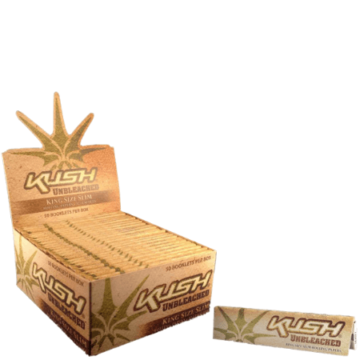 Kush Unbleached KS Slim Rolling Papers – 50ct