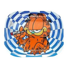 Looney Cat Metal Rolling Tray - Small