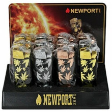 *BFS* Newport Zero Wheel Leaf Torch Lighter - 12ct