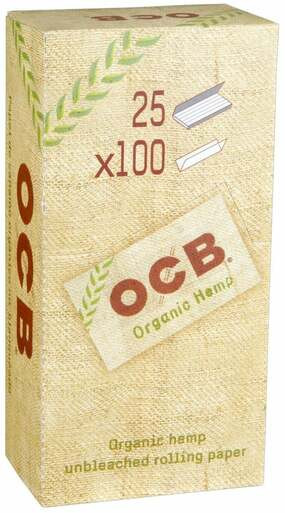 OCB Organic Hemp DBL Single Wide Rolling Papers - 25ct