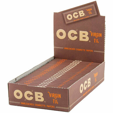OCB Virgin Unbleached 1 1/4 Rolling Papers - 25ct