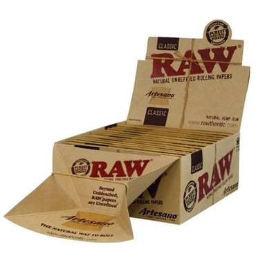 RAW Artesano KS Slim Papers with Tips & Tray - 15ct