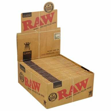 RAW Classic King Size Slim Rolling Papers - 50ct