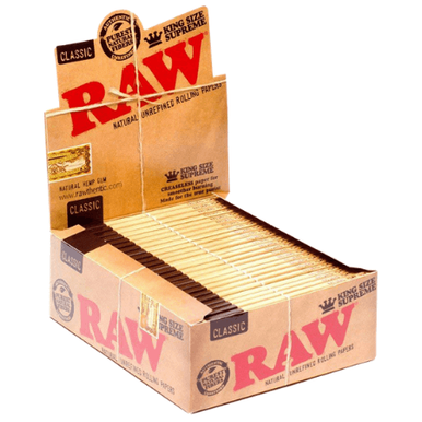 Raw Classic KS Supreme Rolling Papers - 24ct