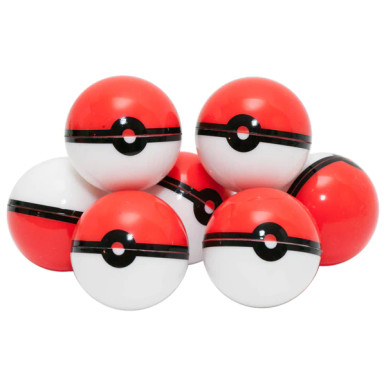 Red & White Sphere Silicone Container (Set of 5)