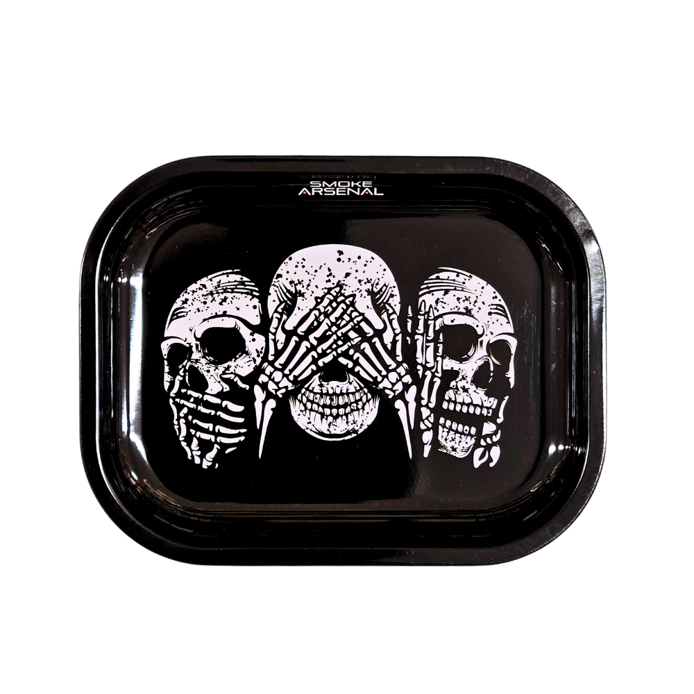 See No Evil Metal Rolling Tray - Small