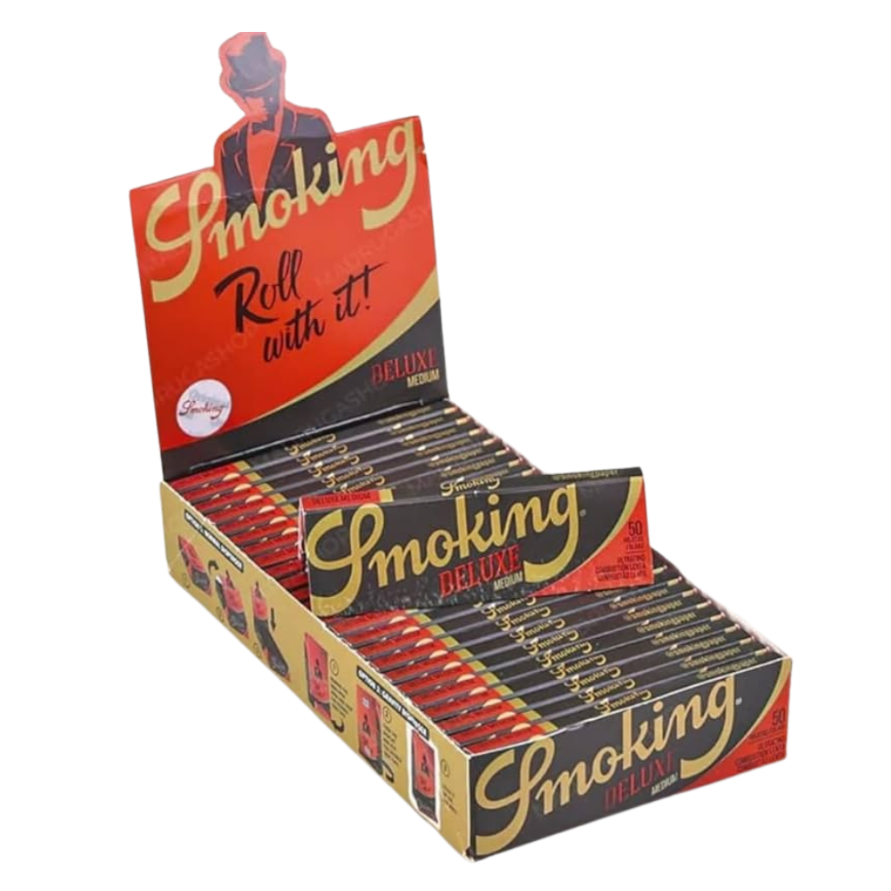 *BFS* Smoking Deluxe Medium Rolling Paper - 50ct
