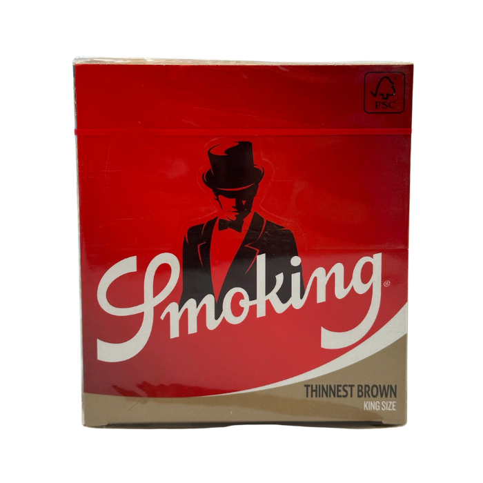*BFS* Smoking Thinnest Brown King size Rolling Papers - 50ct
