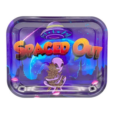 Spaced Out OG Metal Rolling Tray - Large