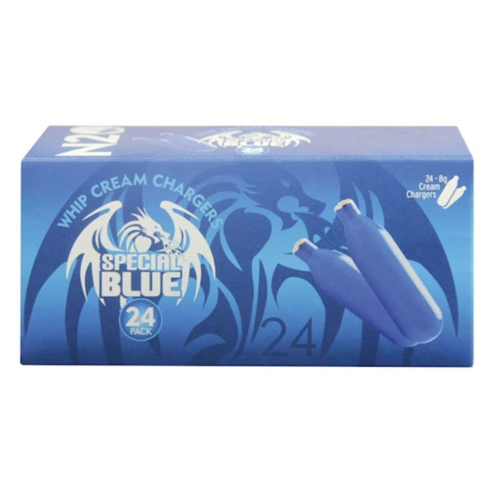 Special Blue Whip Cream Chargers - 24ct