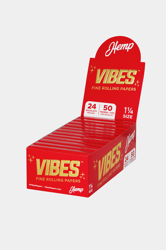 Vibes  Hemp 1 1/4 Papers & Tips - 24ct