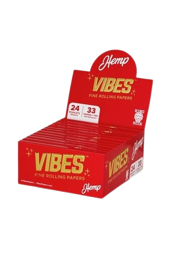 Vibes Hemp King Size Papers & Tips - 24ct