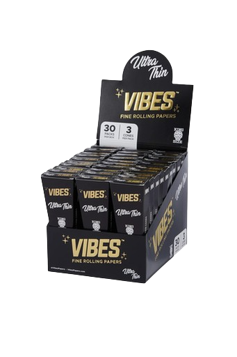 Vibes Ultra Thin King Size Cones - 30ct