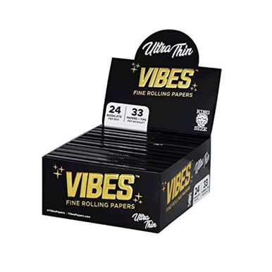 Vibes Ultra Thin King Size Papers & Tips - 24ct