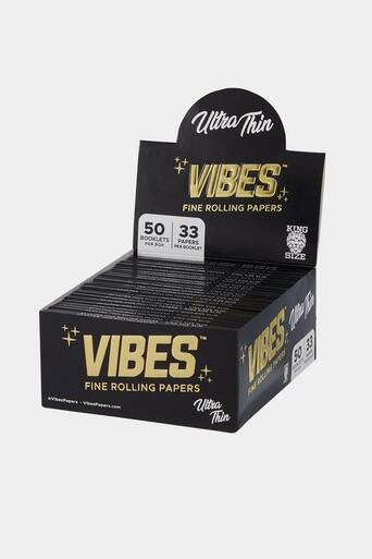 *BFS* Vibes Ultra Thin King Size Rolling Papers  - 50ct
