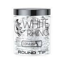 White Rhino 9mm Clear Round Tips - 100ct