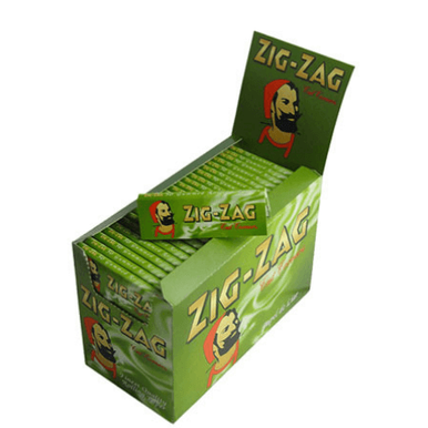 Zig Zag Green Single Cigarette Papers - 100ct