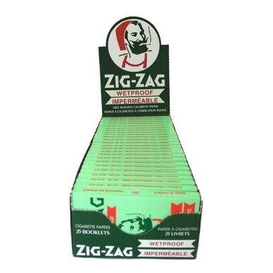 Zig Zag Green Wetproof Papers - 25ct