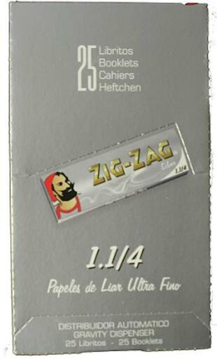 Zig Zag Silver 1 1/4 Rolling Papers - 25ct