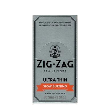 Zig Zag Ultra Thin Slow Burning Rolling Papers - 25ct