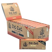 Zig Zag Unbleached 1 1/4 Rolling Papers & Tips - 24ct