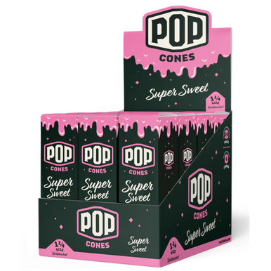 Pop 1 1/4 Unbleached Pre-rolled Cones - 24ct