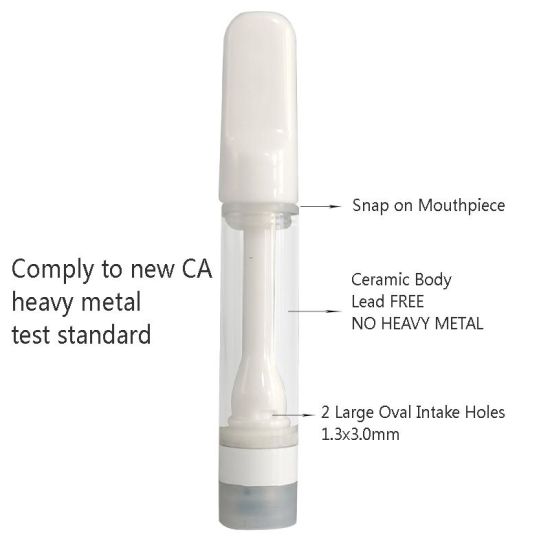 510 Cartridge Ceramic Coil w/ Push Down Cap 1ml