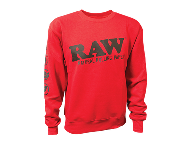 *BFS* Raw Red Crewneck Sweatshirts