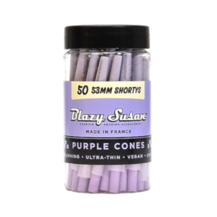 Blazy Susan Purple 53mm Cones - 50ct