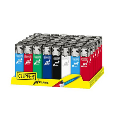 Clipper Classic Solid Jet Flame Lighters - 48ct