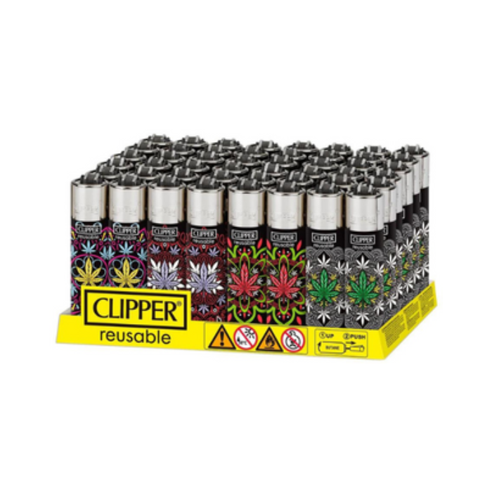 Clipper High Mandalas Lighters - 48ct