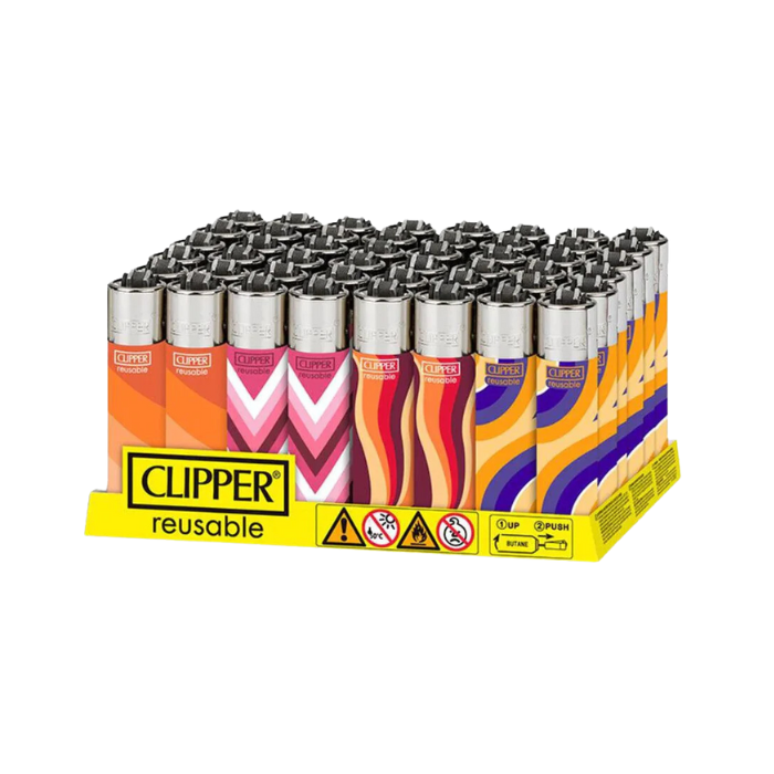 Clipper Warm Pattern Lighters- 48ct