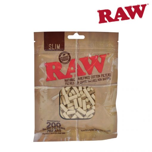 Raw Slim Cotton Filters Bag - 200ct