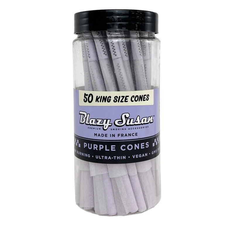 Blazy Susan Purple King Size Cones - 50ct (copy)
