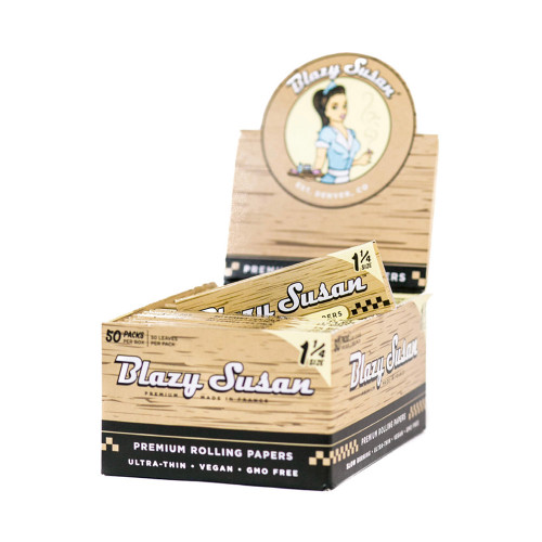 Blazy Susan 11/4 Unbleached Rolling Paper - 50ct