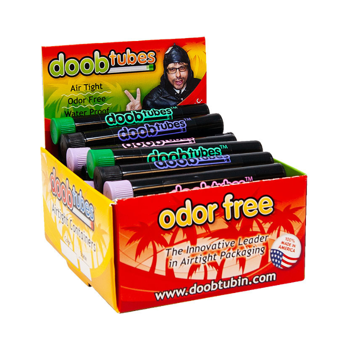 Doob Tubes Black With Color Logo Small - 25ct