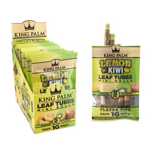 King Palm 5pk Lemon Kiwi Flavor Tips - 15ct