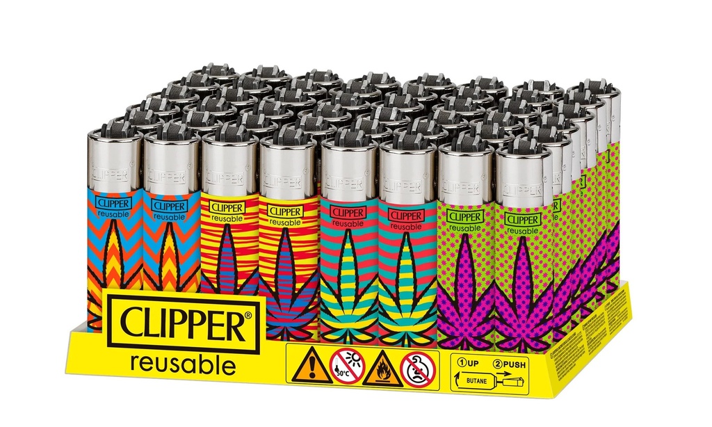 Clipper Colored Leaves Lighters- 48ct (+5 Free)