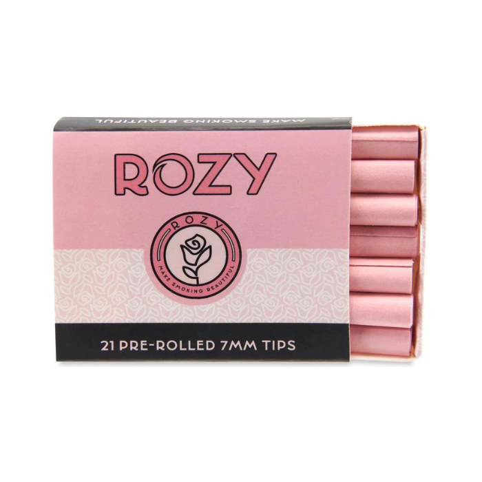 Rozy Pink 7mm Pre Rolled Tips - 20ct
