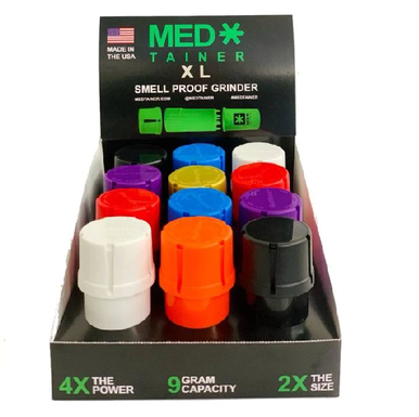Medtainer 40Dram XL Grinders - 12ct (Assorted Colors)