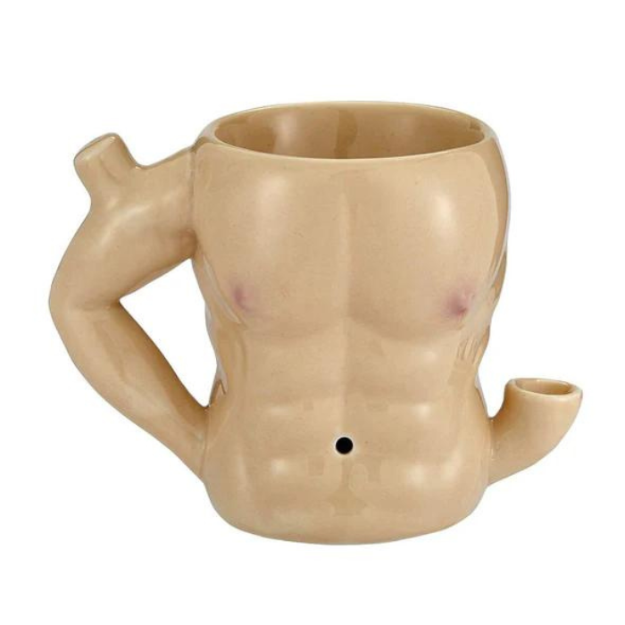Six Pack Abs Ceramic Pipe Mug