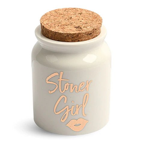 Stoner Girl Stash Jar